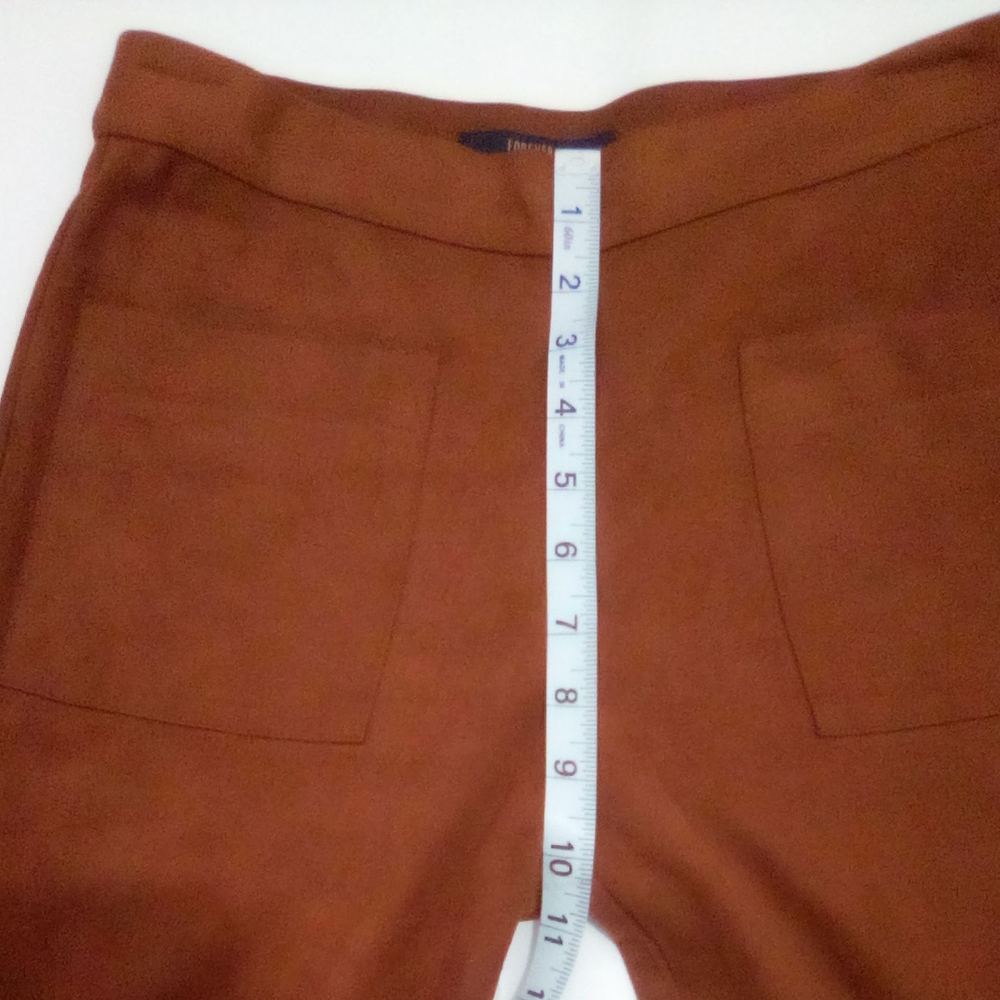 Forever 21  Faux Suede Flare Pants Size S Y2K - Picture 7 of 14